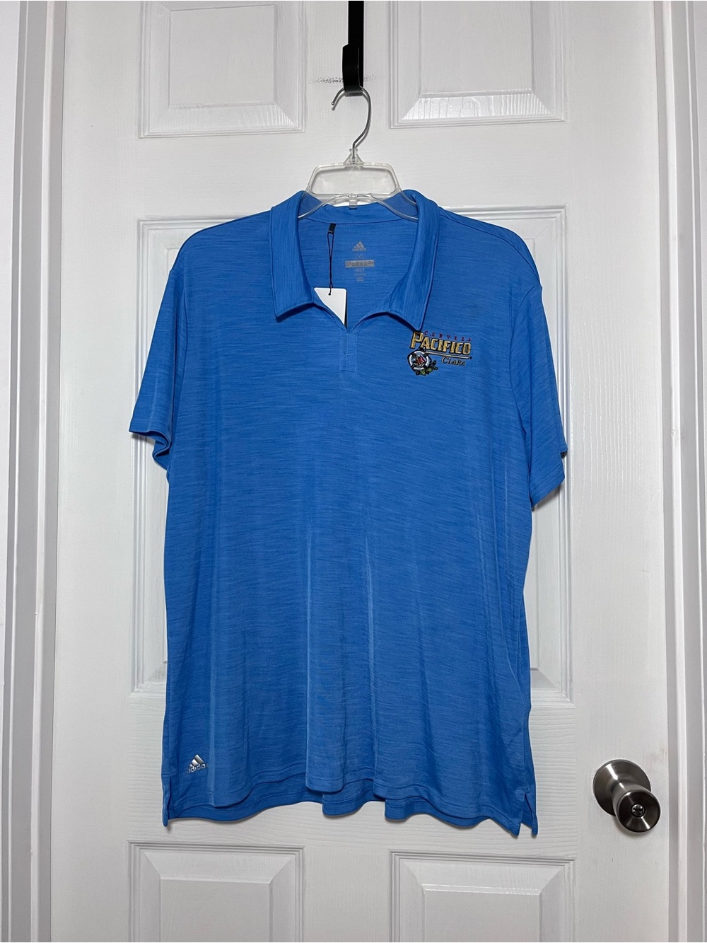adidas Women’s Pacifico Blue Polo Golf Shirt